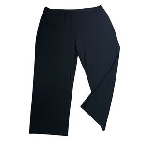 GEORGE Casual Pants Stretch Knit Pull On Thick Comfortable Black Size 22W / 24W